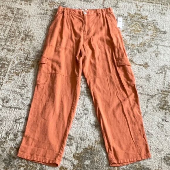 Pilcro Utility Pants - Orange - Small - NWT - Picture 1 of 6